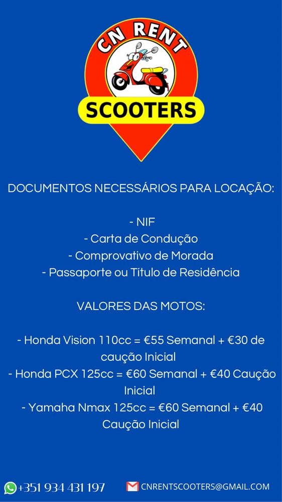 Aluguel de scooters