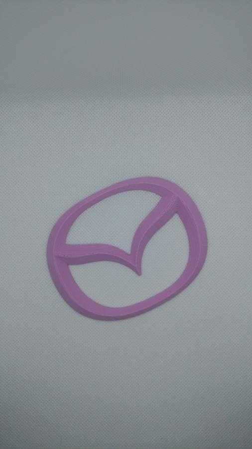 Emblemat Mazda drukowany 3d kolory