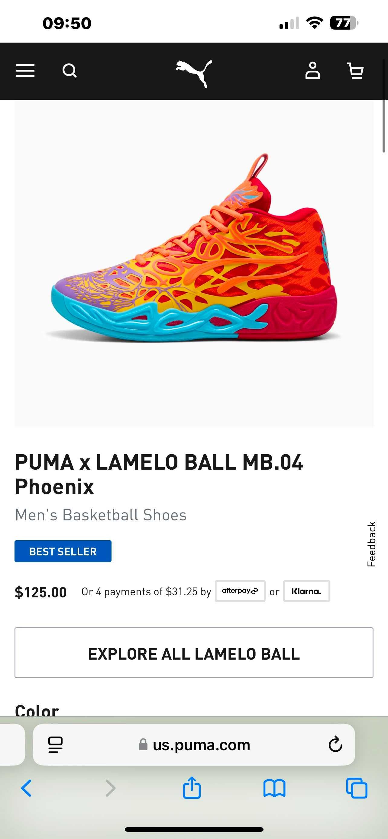 Puma x LAMELO BALL MB.04 Phoenix