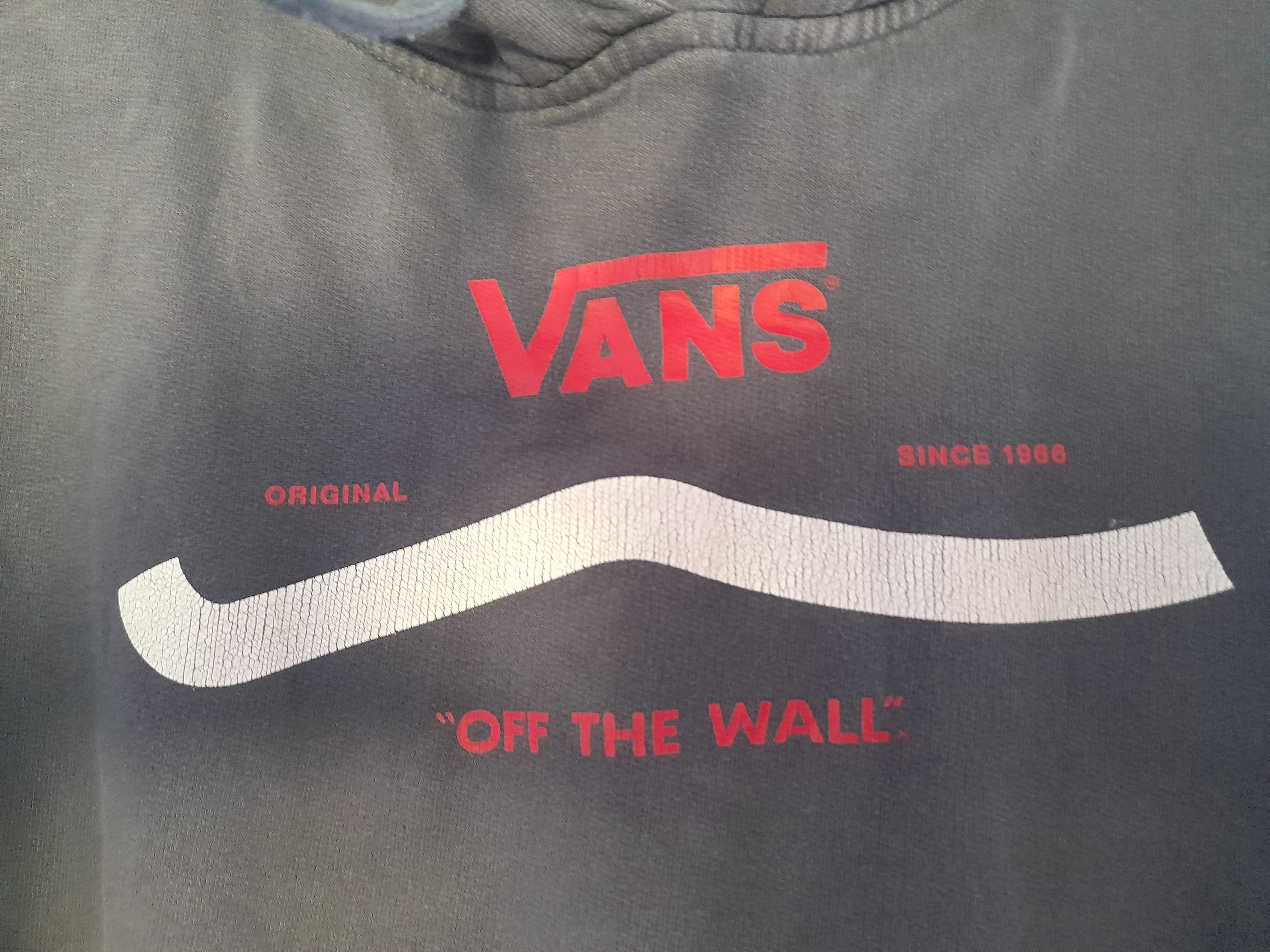 Vans bluza kangurka kaptur rozmiar S  M granatowa logo