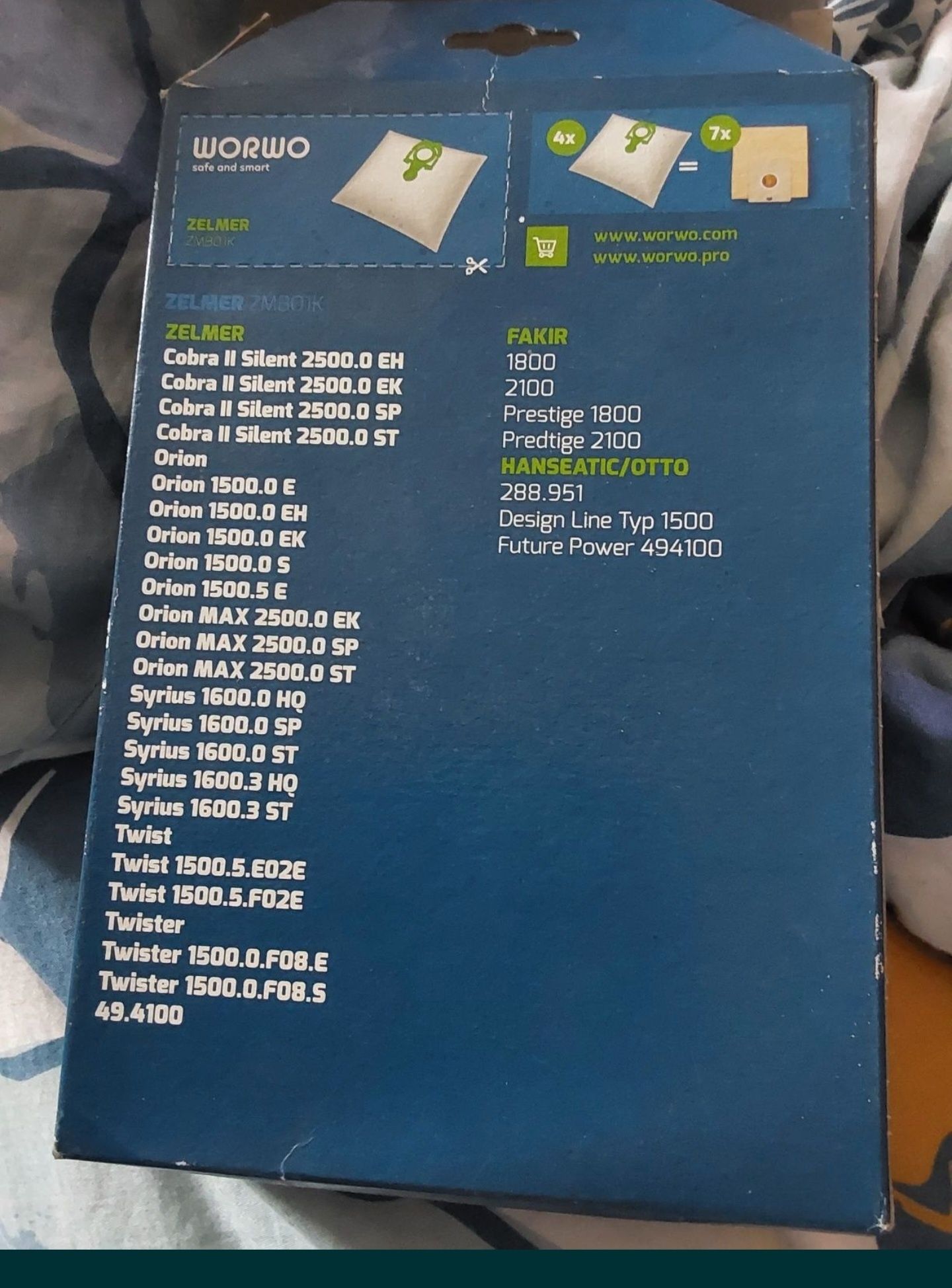 Worki do odkurzacza 16szt