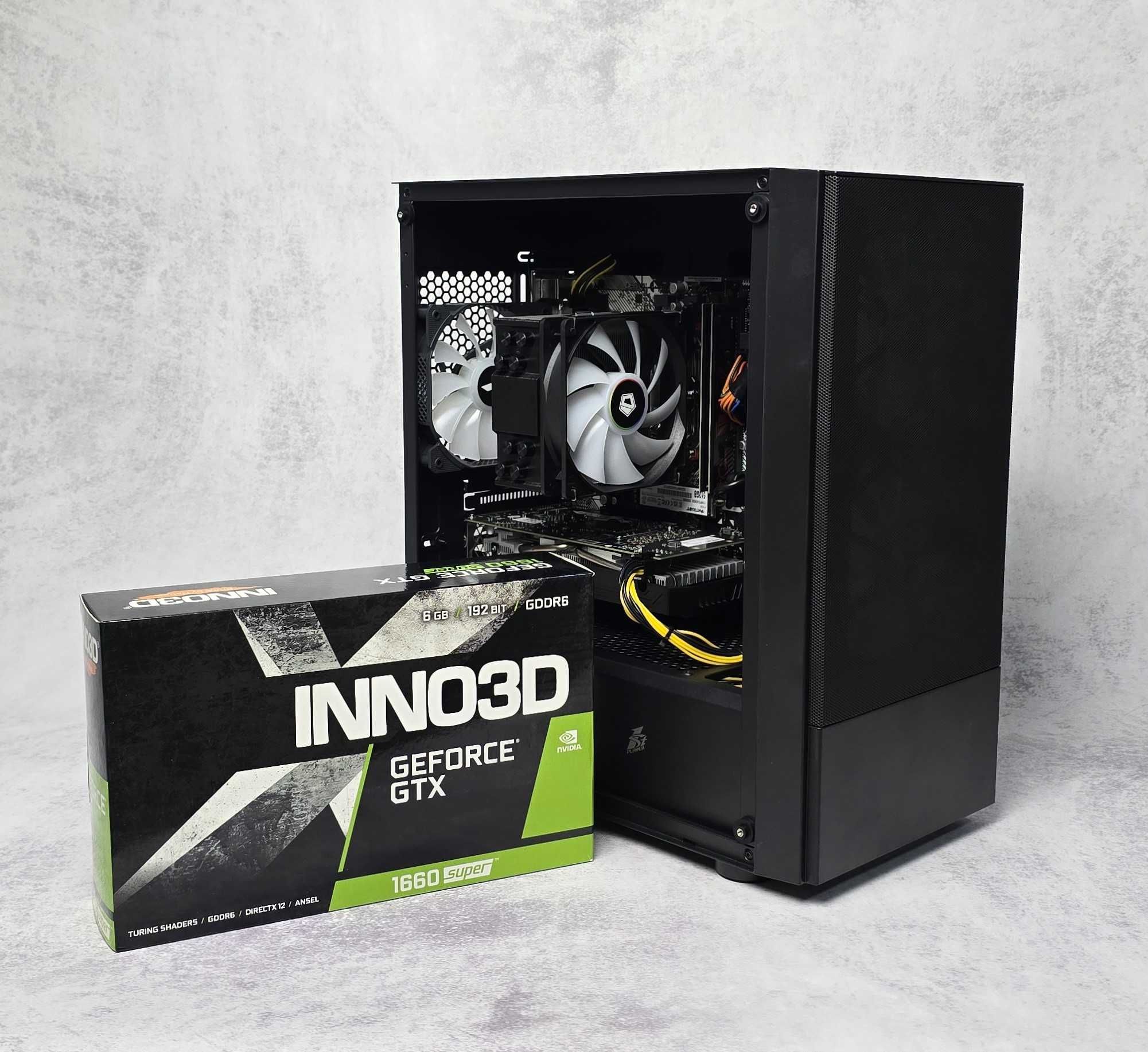 Ігровий ПК комп'ютер Ryzen 5 3600 16Gb/NVME 512Gb GTX 1660 Super 600W