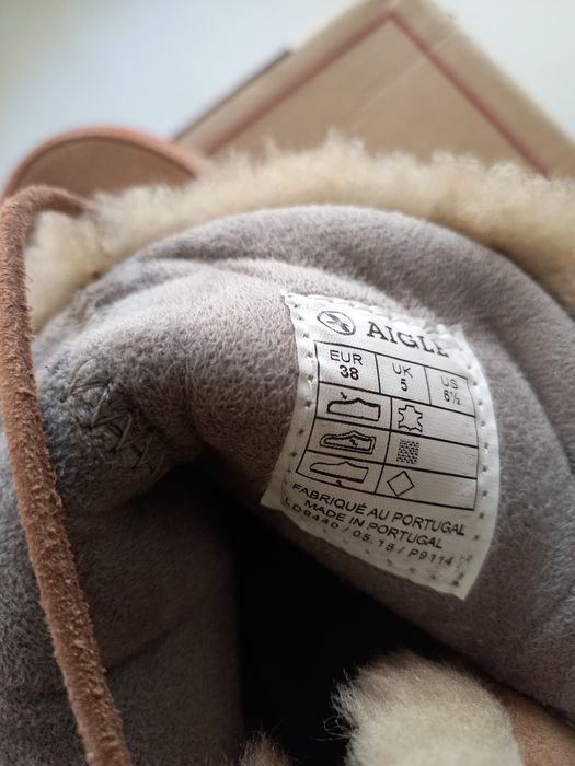 Нові ботинки Aigle. Оригінал. Натуральне хутро. Розмір 38
