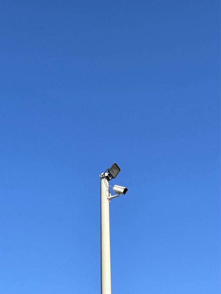 Słup Teletechniczny Kompozytowy 7m Pod Kamery - Lampy - Światłowód