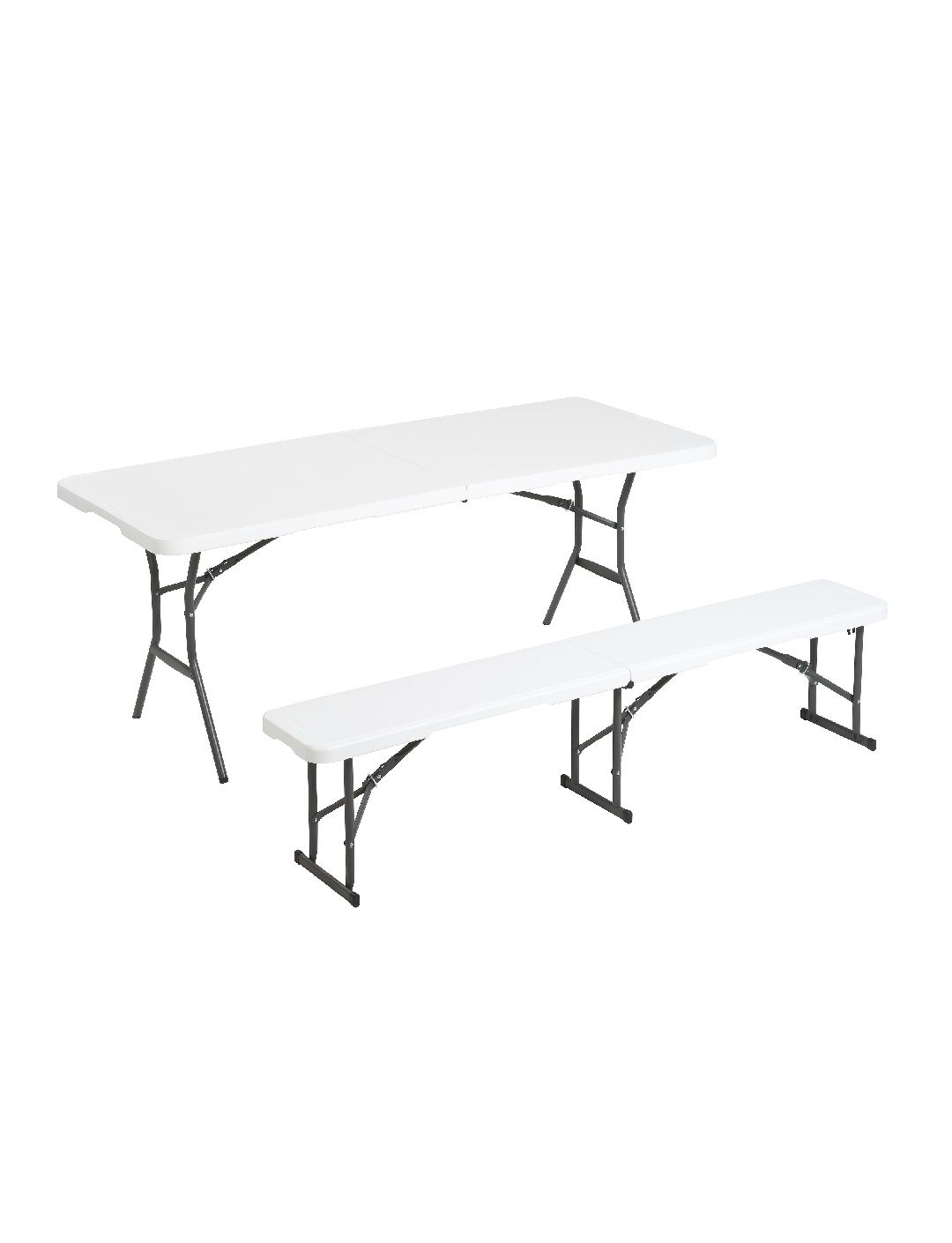 Aluguer - Mesa retangular branca dobrável -183x76x74cm - festas e even