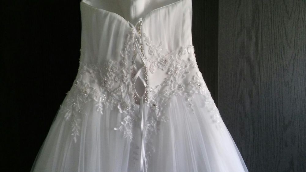 Suknia ślubna biała + bolerko