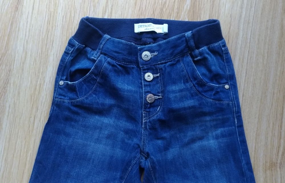 Spodnie jeansowe joggery LINDEX dla dziewczynki rozm.122cm