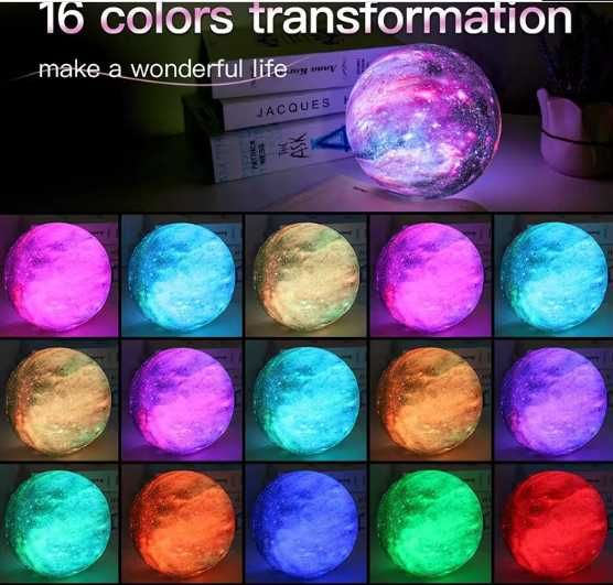 Настольный ночник Оригинал с пультом 3D Космос Moon-light Lamp.
