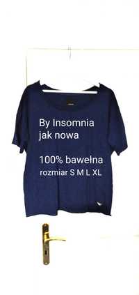 Bluzka S M L XL By Insomnia 100% bawełna 36 38 40 granatowa 42