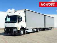 Renault T 380 / ZESTAW TANDEM / PRZEJAZDOWY / 7,70 M + 7,70 M / SALON PL  jumbo pełen serwis pierwszy właściciel