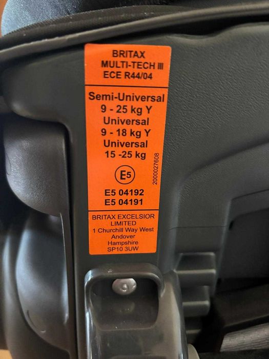 2 Cadeira(s) auto britax romer MULTI-TECH III
