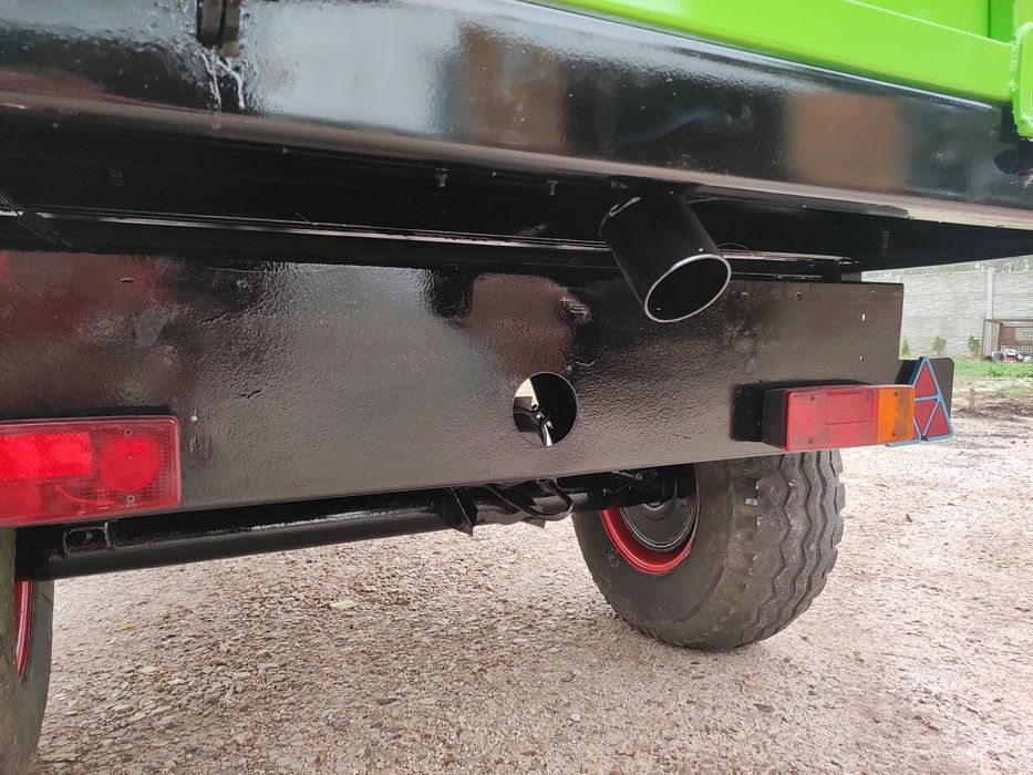 Przyczepa jednoosiowa wywrotka do tyłu
