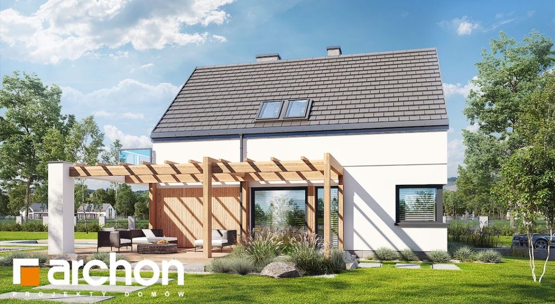 Projekt domu jednorodzinnego Archon Dom w Amorfach 143m2