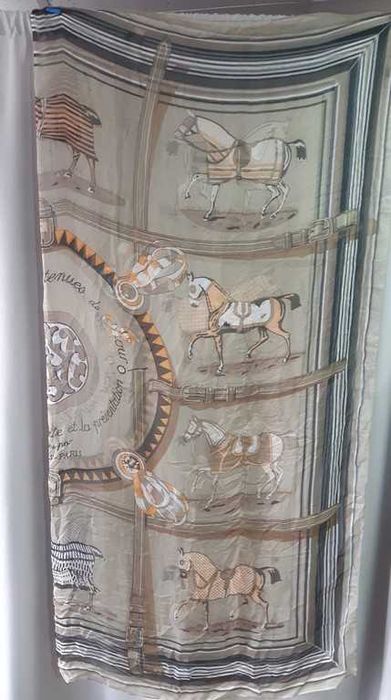 Hermes платок шелковый