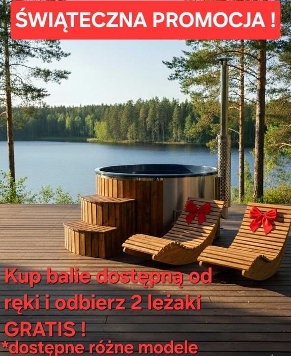 BALIA OGRODOWA raty 0% JACUZZI wszystko w cenie OD RĘKI GRATIS Leżanki
