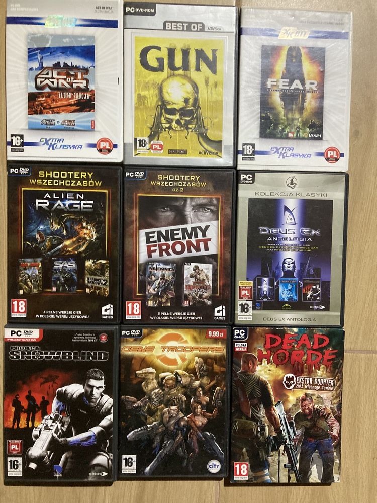 Gry na PC 22 sztuk + 12