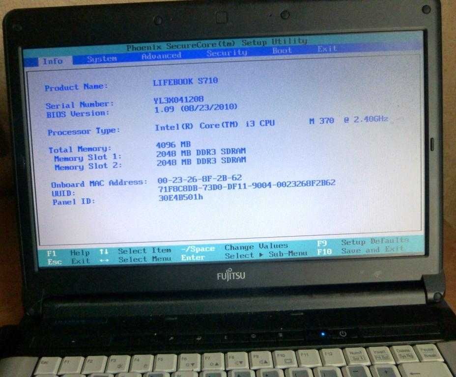 Fujitsu LifeBook S710 14 "