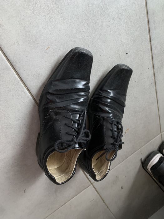 Buty do Garnituru Skorzane Czarne r39