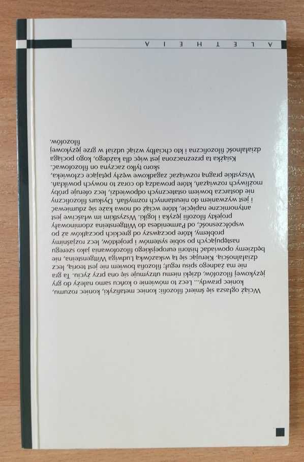 Gra językowa filozofów Od Parmenidesa do Wittegensteina Manfred Geier