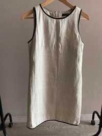 Сукня Massimo Dutti сірого кольору, льняне