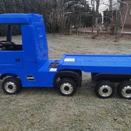 Auto na Akumulator Mercedes Actros Niebieski 4x4 + Przyczepa