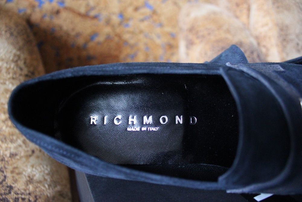 Туфли RICHMOND замша синие (made in italy)