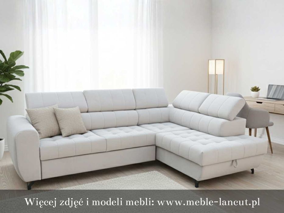 Narożnik TOKYO, duży, Pikowany, PRODUCENT, Miękki, HR35, 5x reg. zagł.