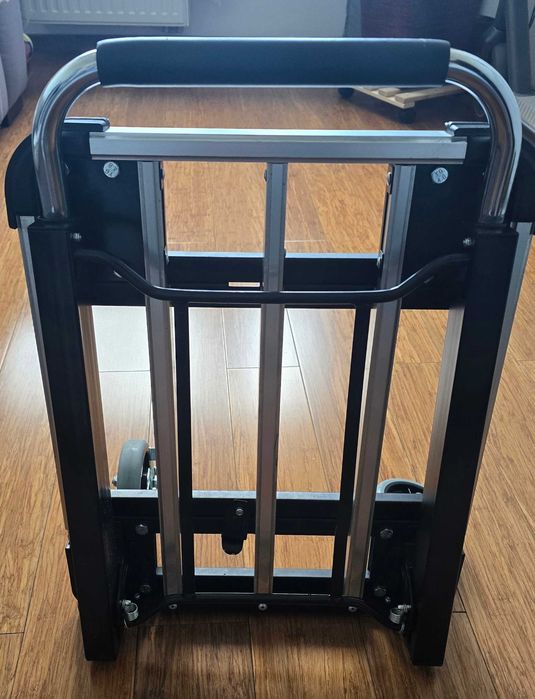 Wózek platformowy aluminiowy składany, transportowy, magazynowy, 150kg