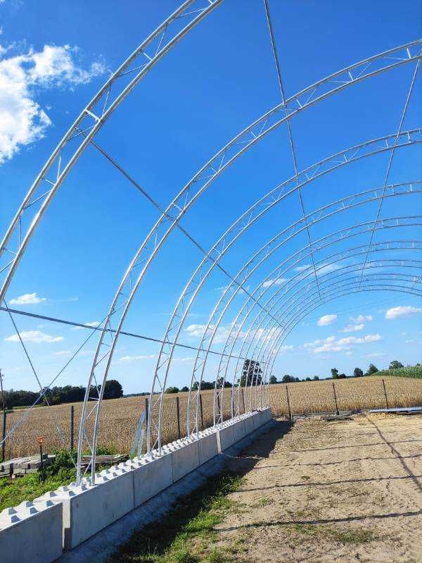 Hala łukowa hala namiotowa magazyn wiata słoma 240 m2 (12x20) Nowa