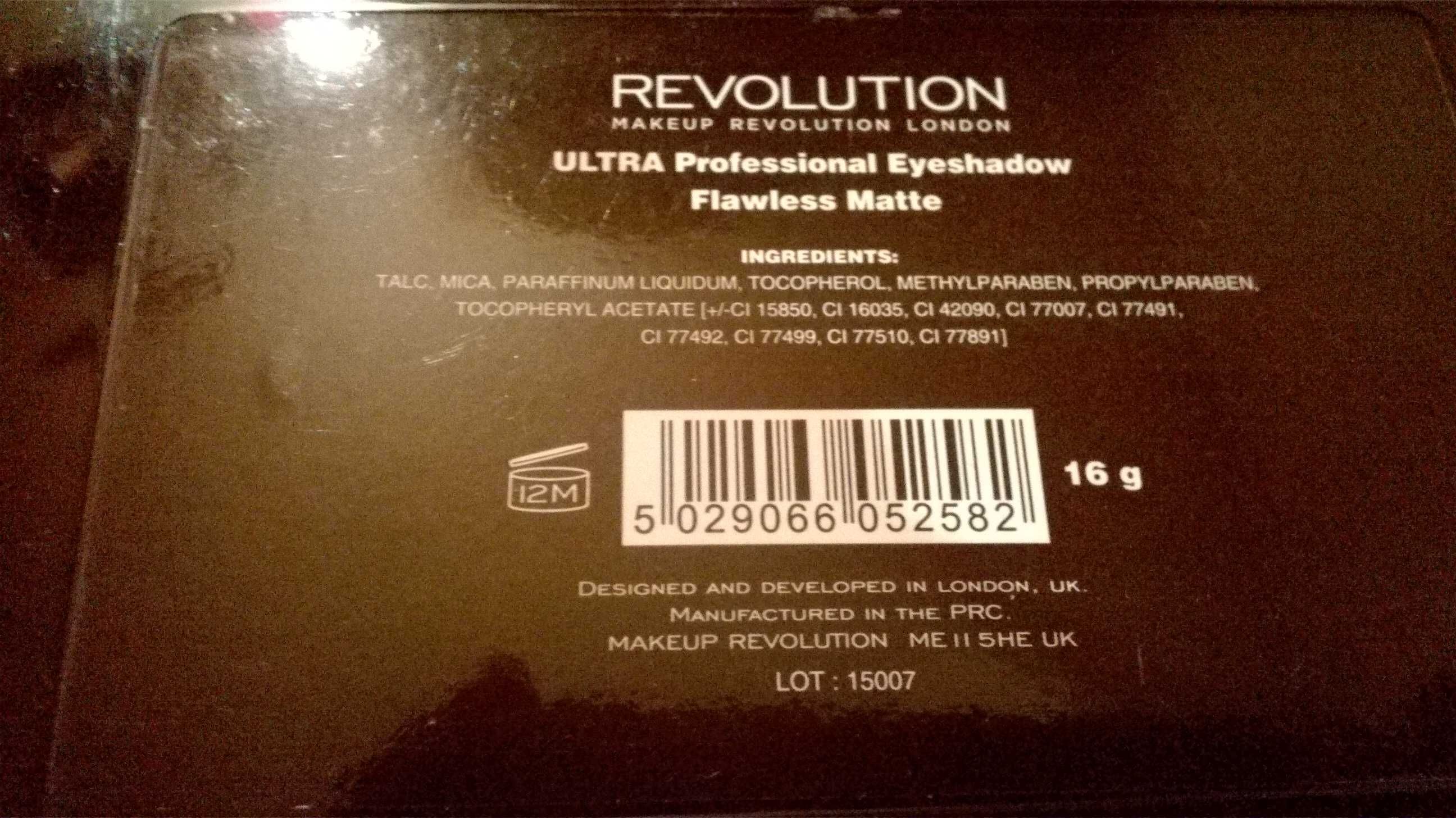 Cienie do powiek Paleta revolution ultra prefessional eyeshadow UK