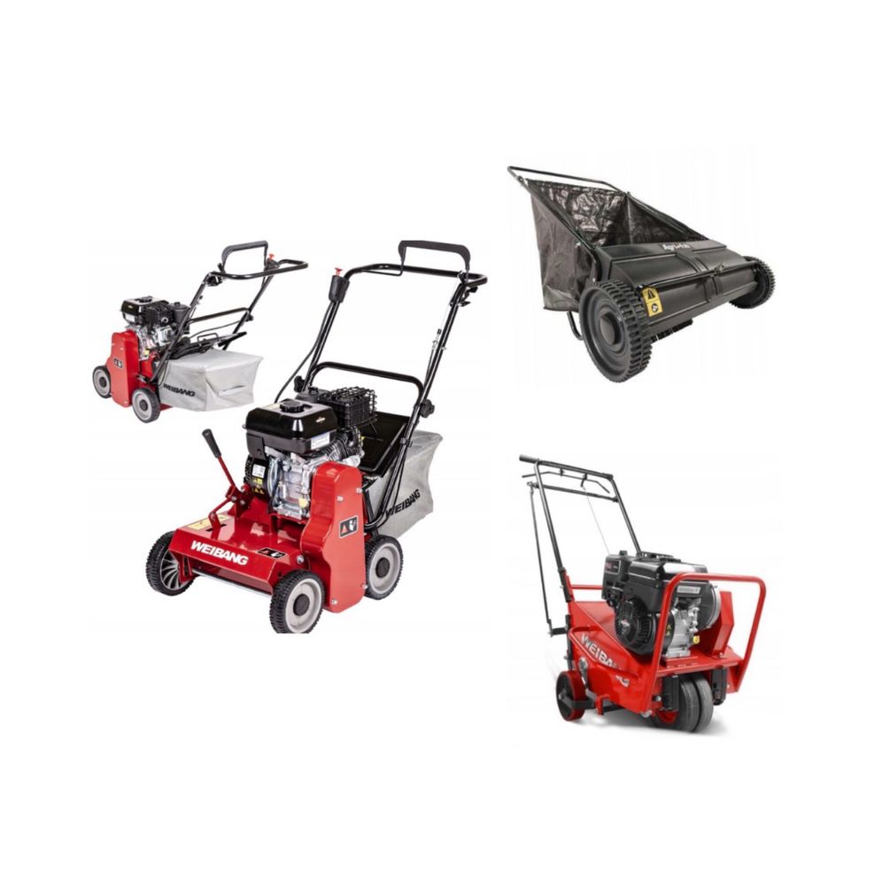 Wynajem aerator/ wertykulator Weibang/ ręczny zbieracz do filcu liści