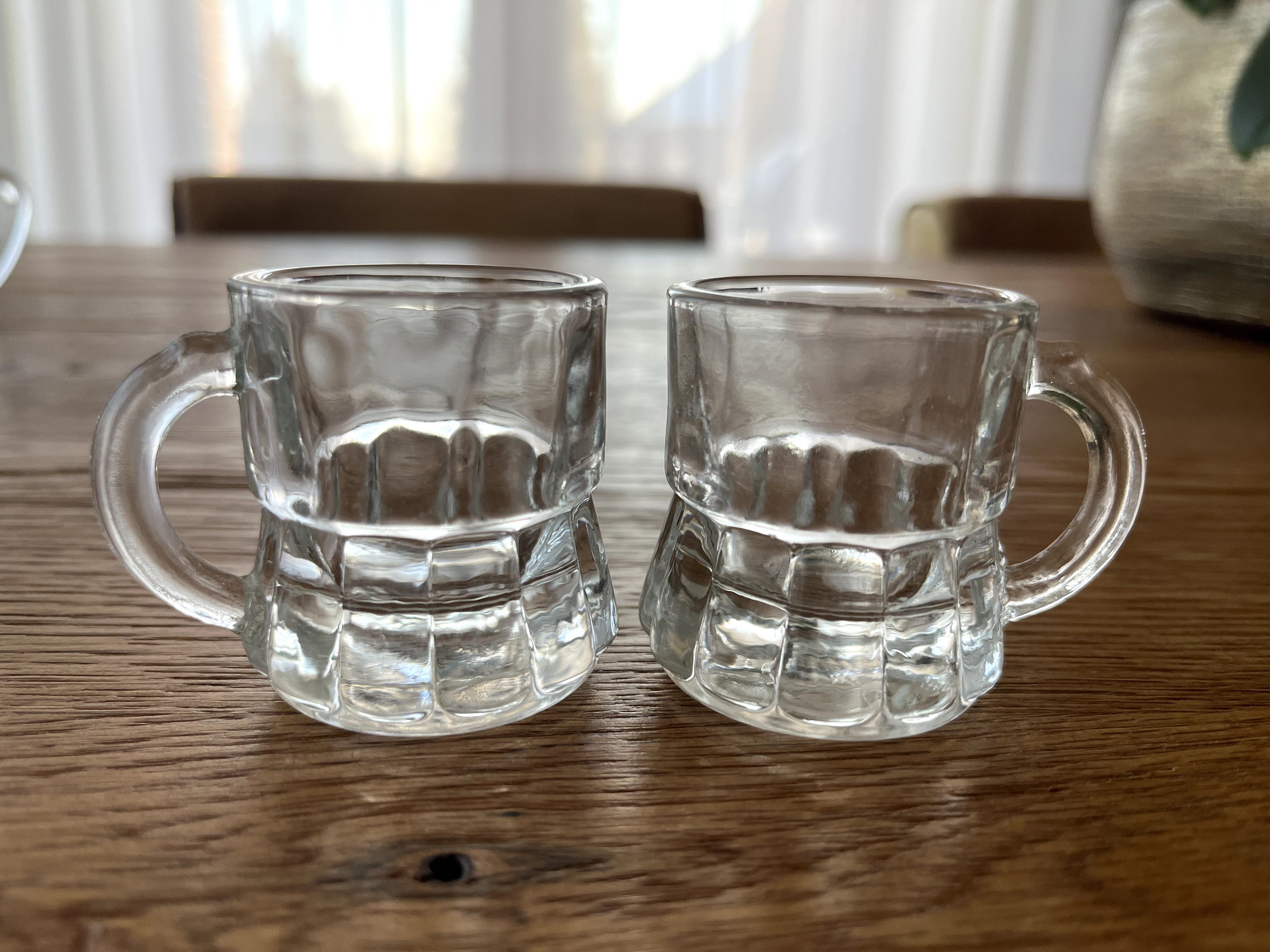 Kufle do piwa 0,5l + Mini kufel kieliszek grube szkło 25 ml 75 ml