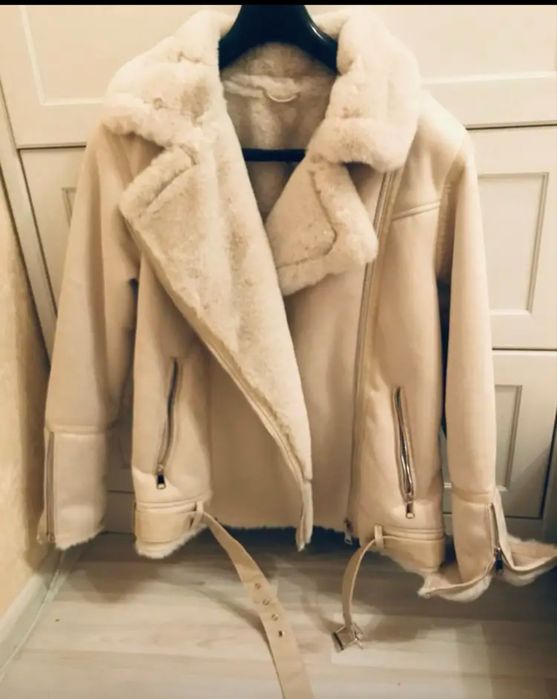 Молочная дубленка