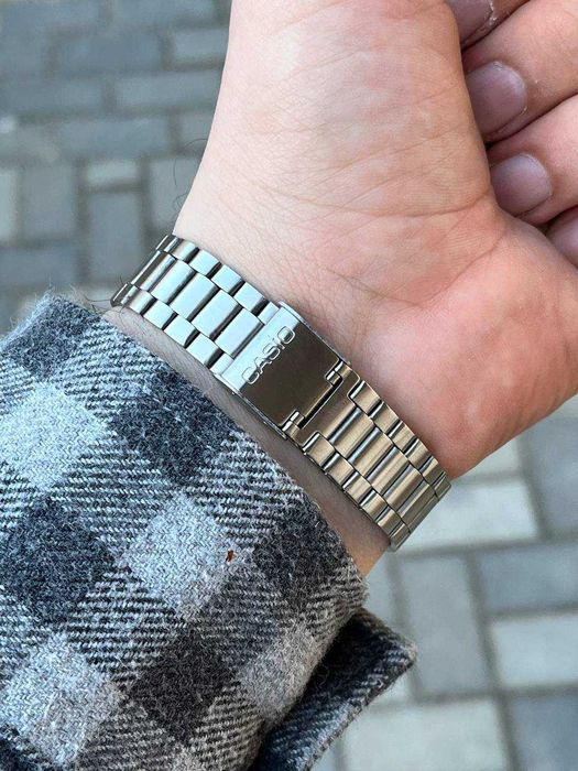 Годинник A168 WEM Silver/Black | Часы касио A159W | Мужские Винтаж AQ