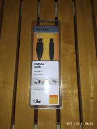 ## cabo p/ impressora usb 2.0 (1,8 m) Belkin / novo ##