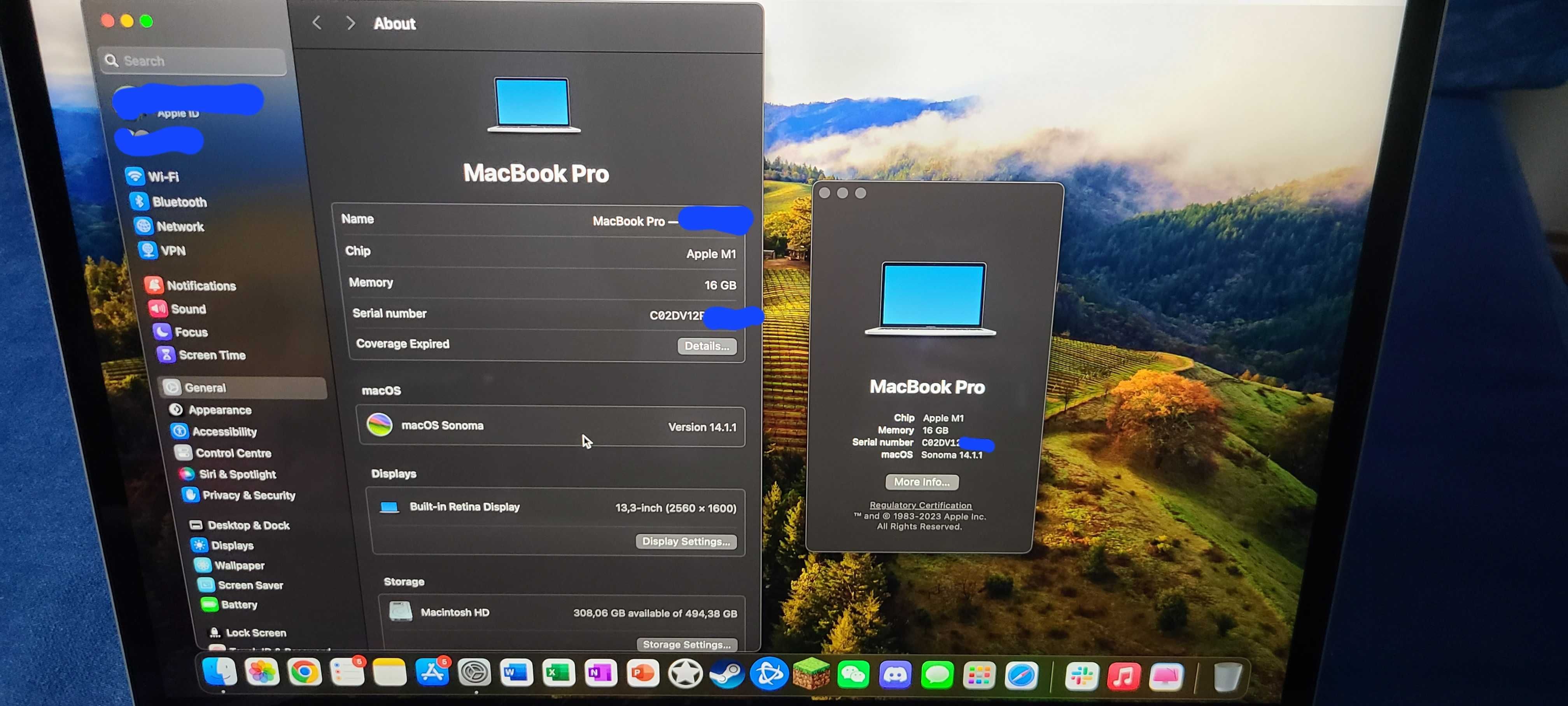 Apple Macbook pro M1 16GB