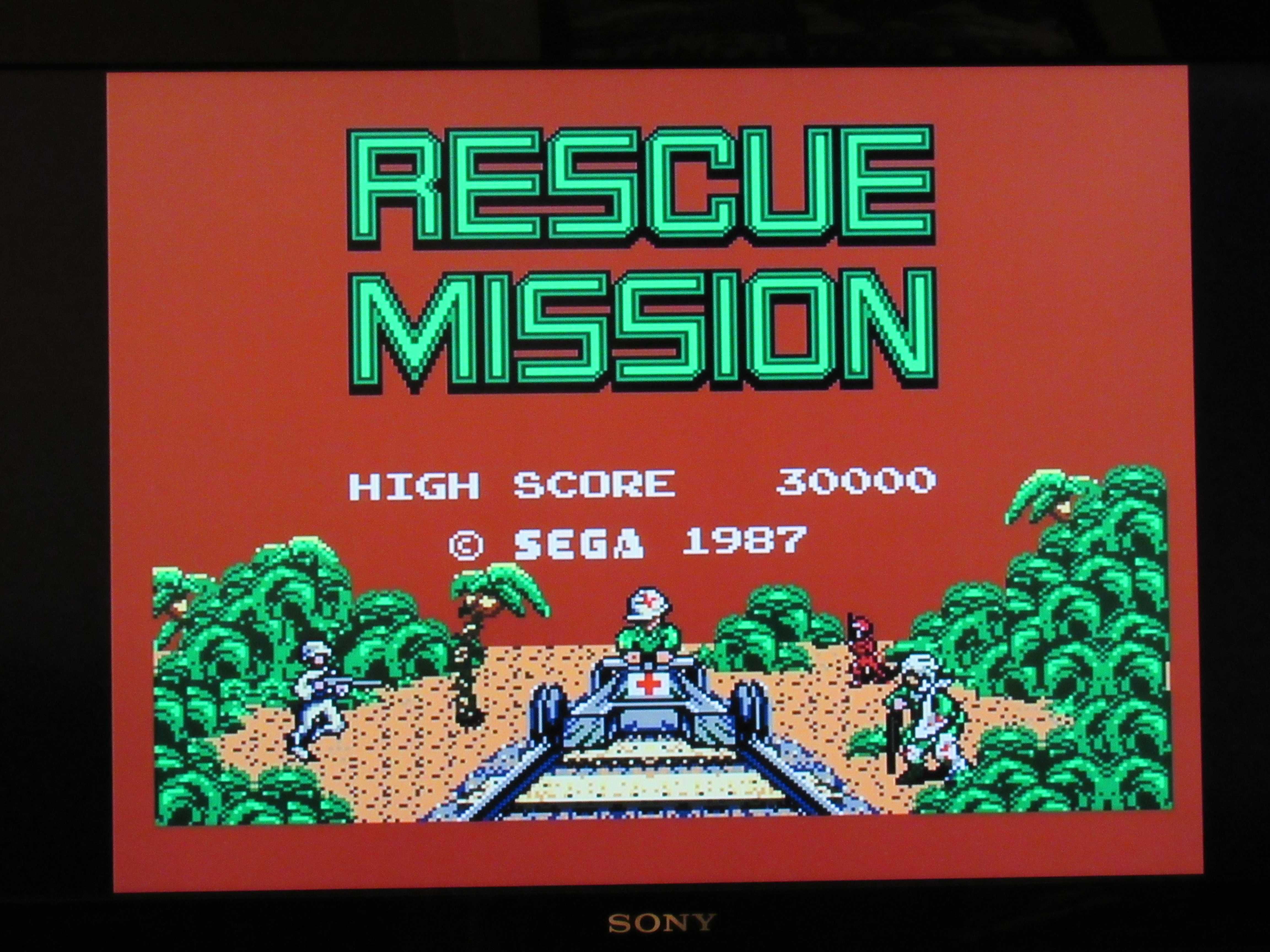 Jogo Sega Master System Rescue Mission só cartucho