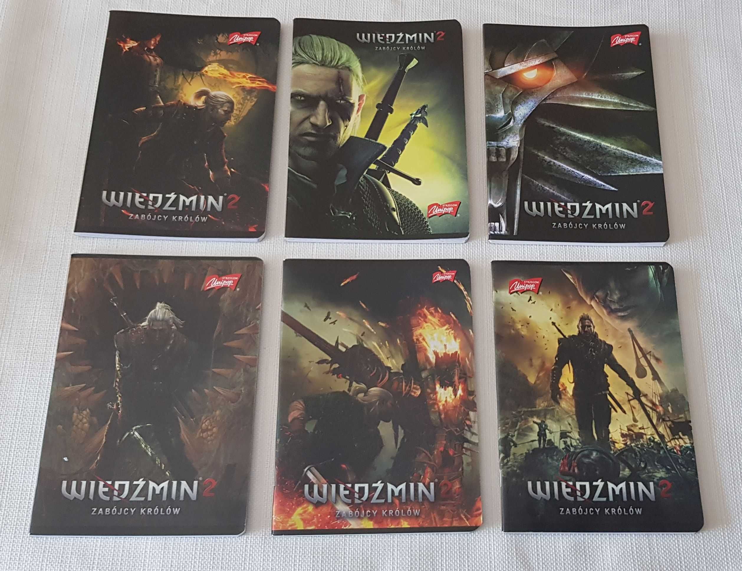 Zeszyty kolekcjonerskie z motywami z gry Wiedźmin 2