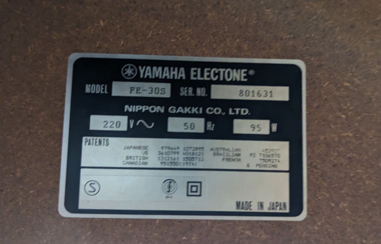 Organy Yamaha electone