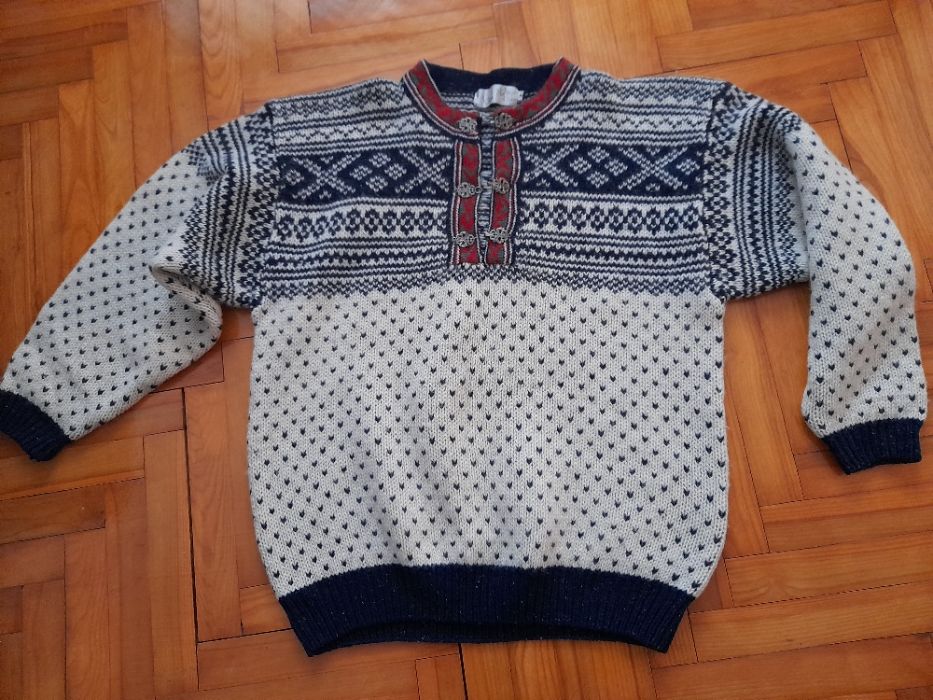 sweter 100% wełna tyrolski