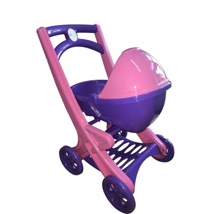 Коляска візочок для ляльки з люлькою лежача сидяча Долоні doloni