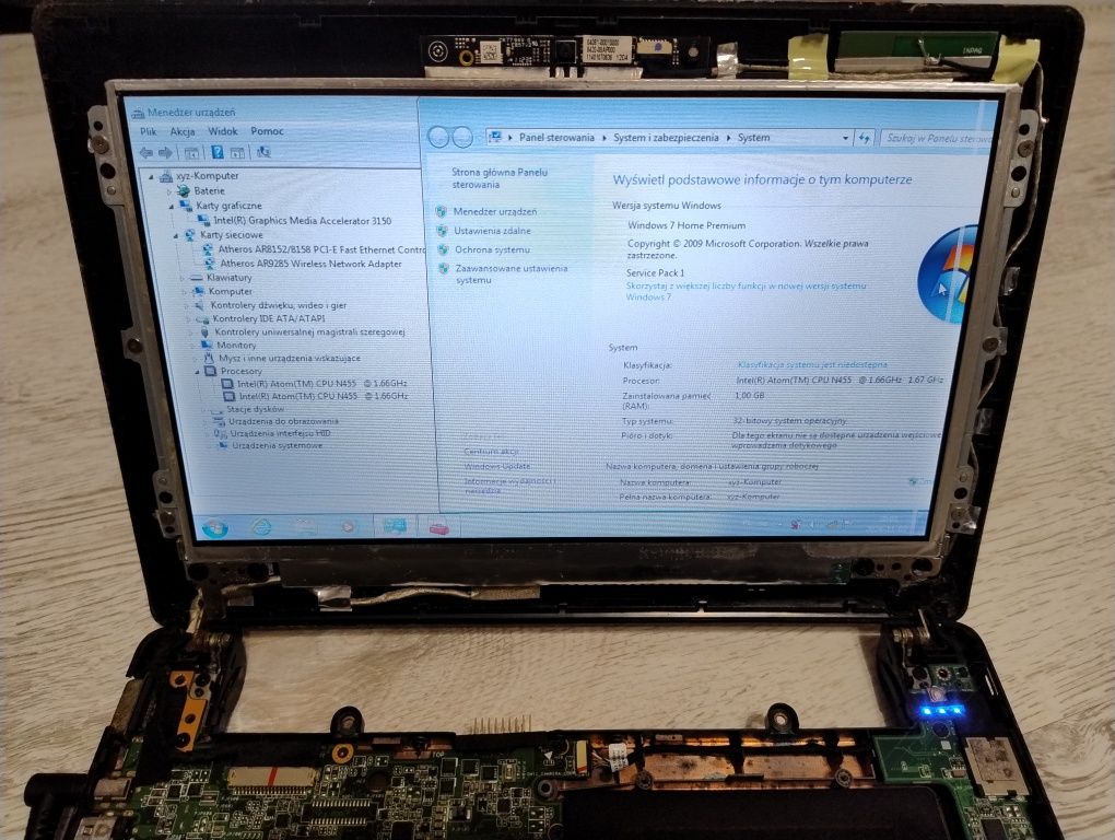 Matryca 10.1" Netbook Asus X101H, Asus X101CH (z małą wadą)