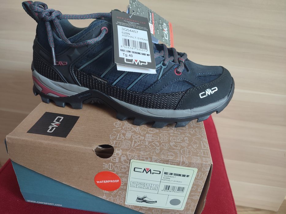 Buty męskie trekkingowe CMP Rigel Low WP r.41 nowe oryginalne okazja