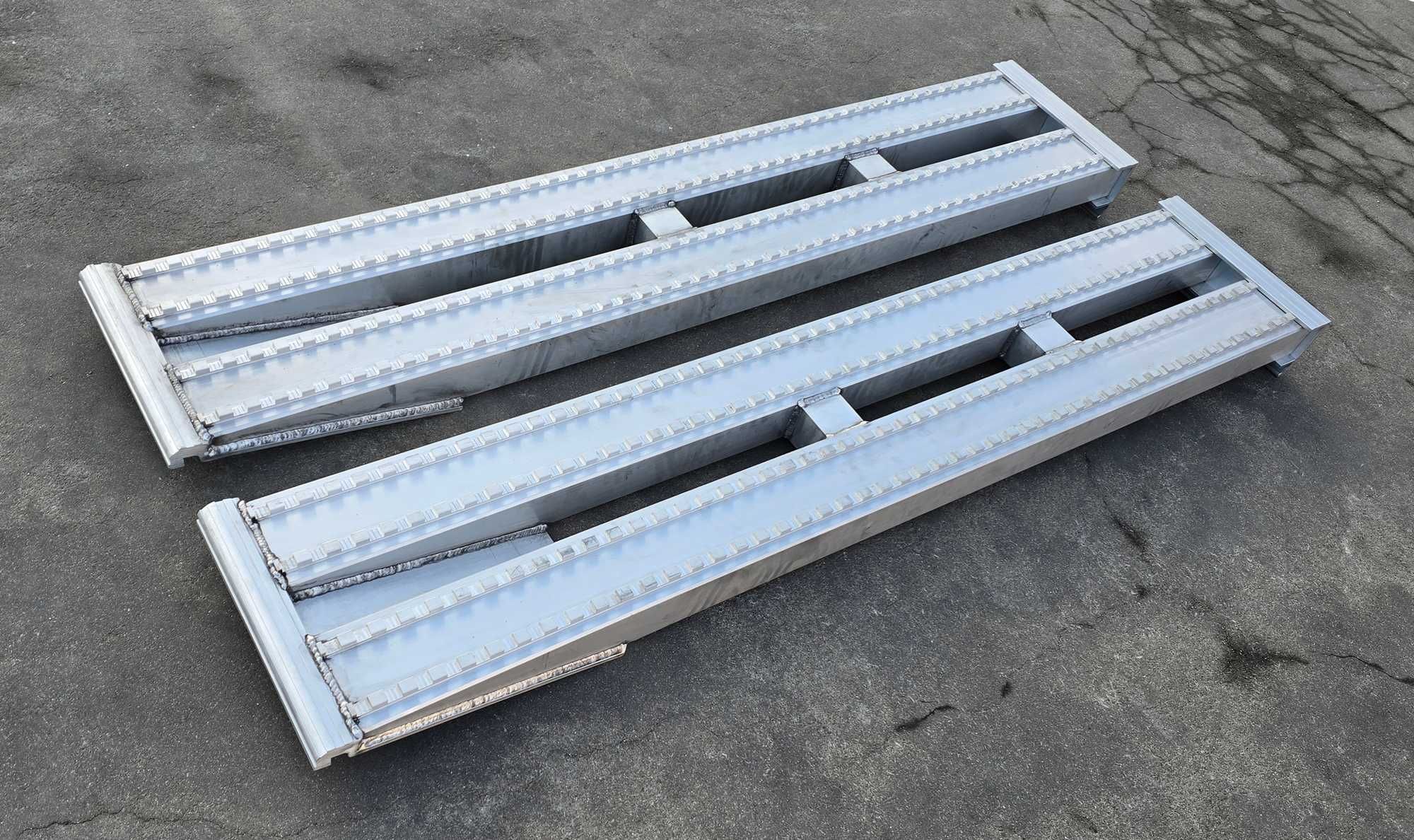 Najazdy aluminiowe PROFESSIONAL 3500x380x120mm mocowanie dolne 8,5 t.