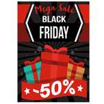 plakat black friday, plakat sale, plakat wyprzedaż, plakat promocja