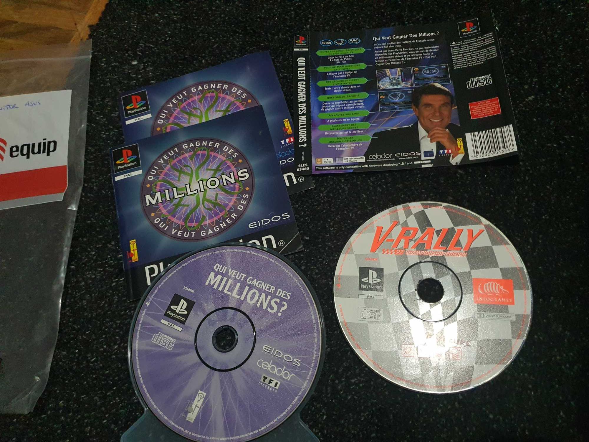 2 jogos ps1 sem capa