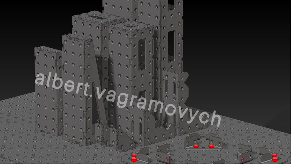 Зварювальний стіл D16 , креслення DXF для лазеру.