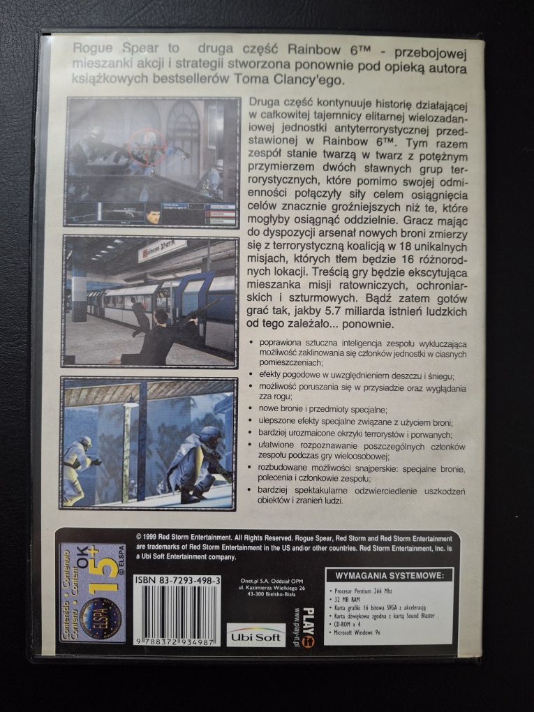 Rainbow Six Rouge Spear Gra PC Strzelanka