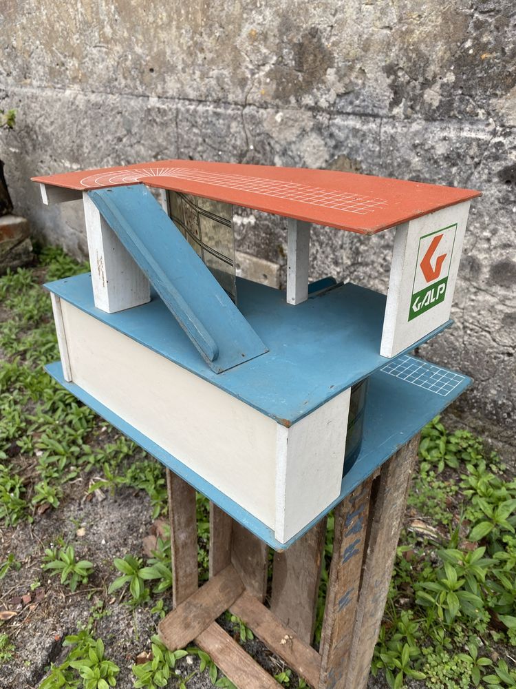 Garagem brincar anos 70 madeira