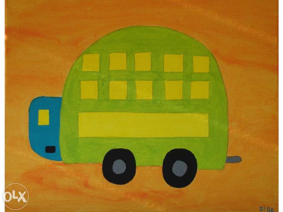 Tela infantil "Caravana"